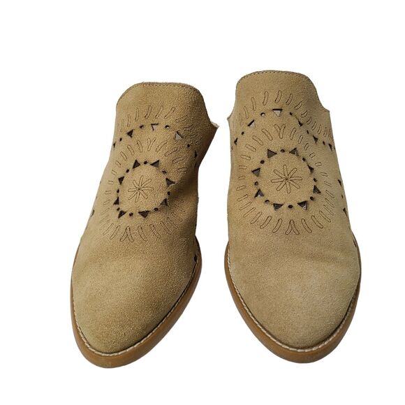 Musse & Cloud Womens Leather Nanette Tan Mules EUR 40 US 9 Western Made in Spain - Picture 2 of 8